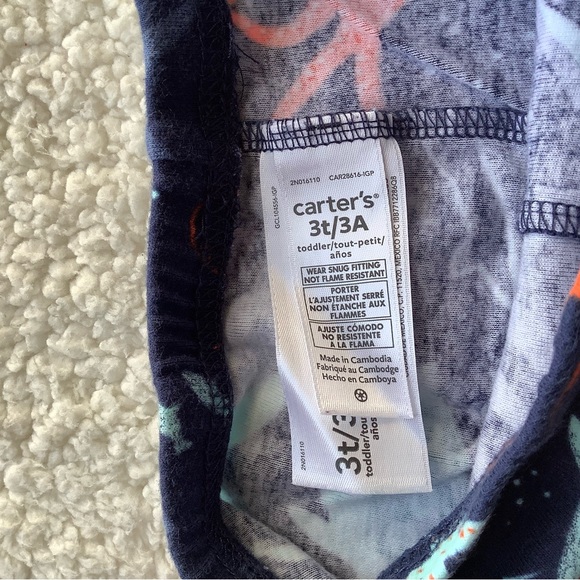 Carters 3T Ocean Animals Short Sleeve & Shorts Set - Picture 3 of 8